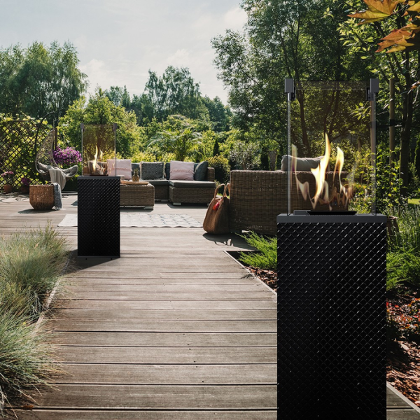 Kratki PATIO/MINI/G31/37MBAR/CZ/P стекло, черное тиснение с пультом ДУ